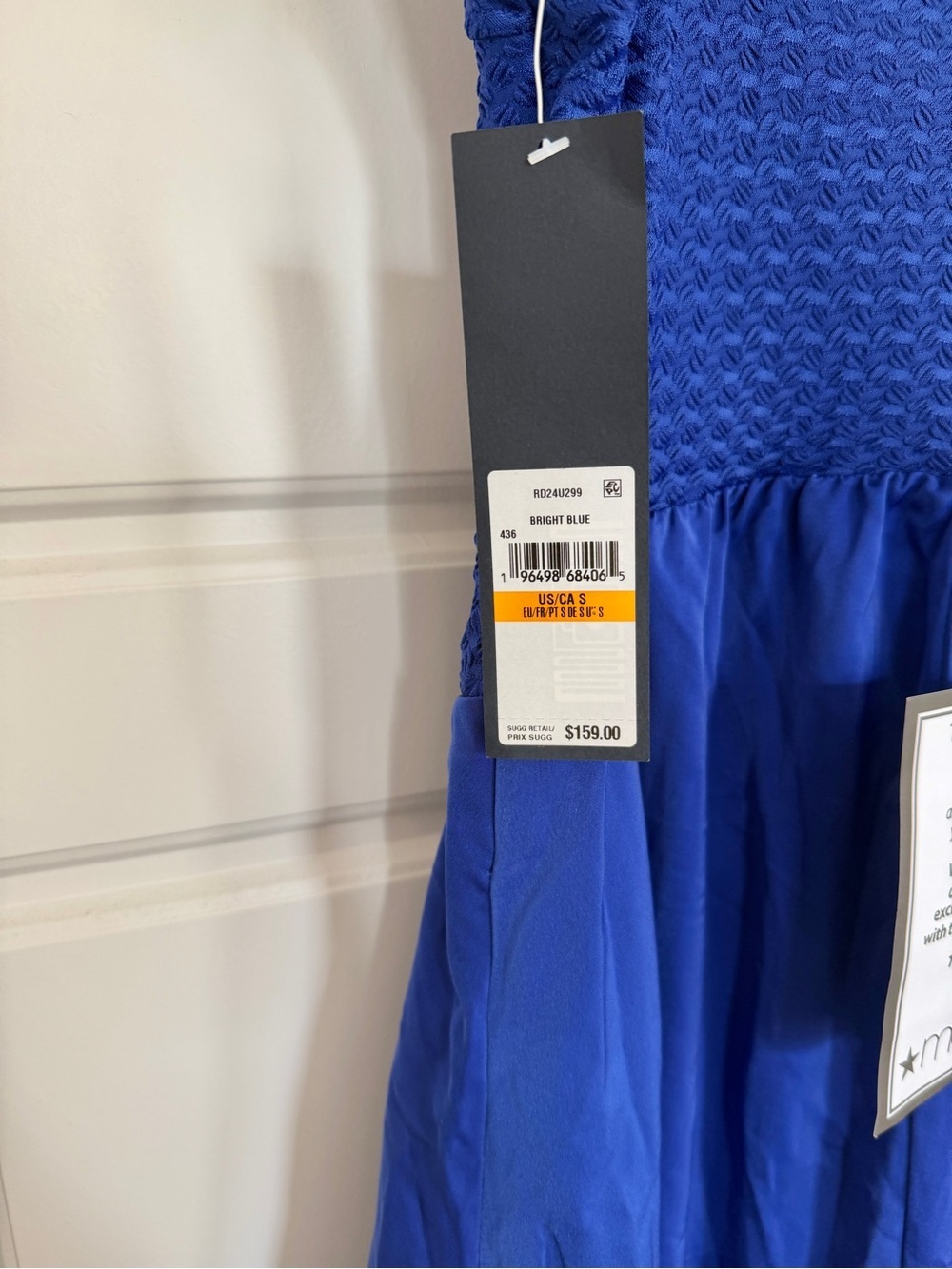 RACHEL Rachel Roy Donna Midi Dress Blue Size S NWT - Picture 8 of 9